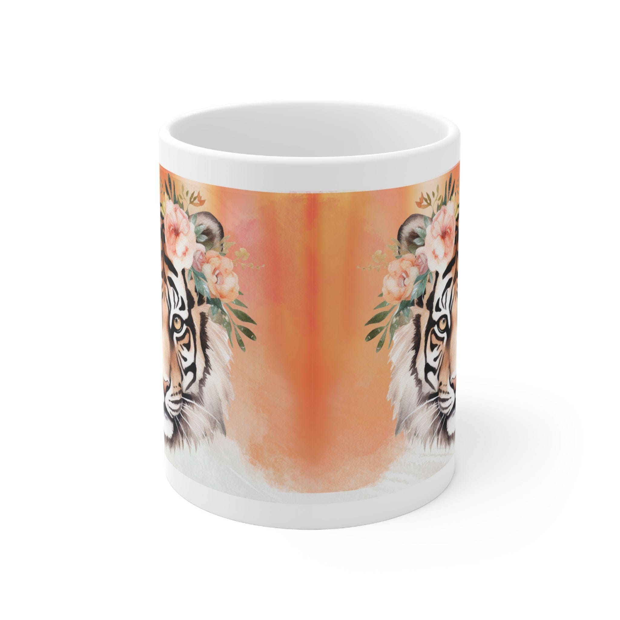 Printify Mug 11oz Coffee Mug, Tiger Coffee Mug, Tiger Face Mug, Tiger Mug, Birthday Gift, Christmas Gift, Friend Gift, White 11oz Ceramic, Free Shipping 32356937858876273599