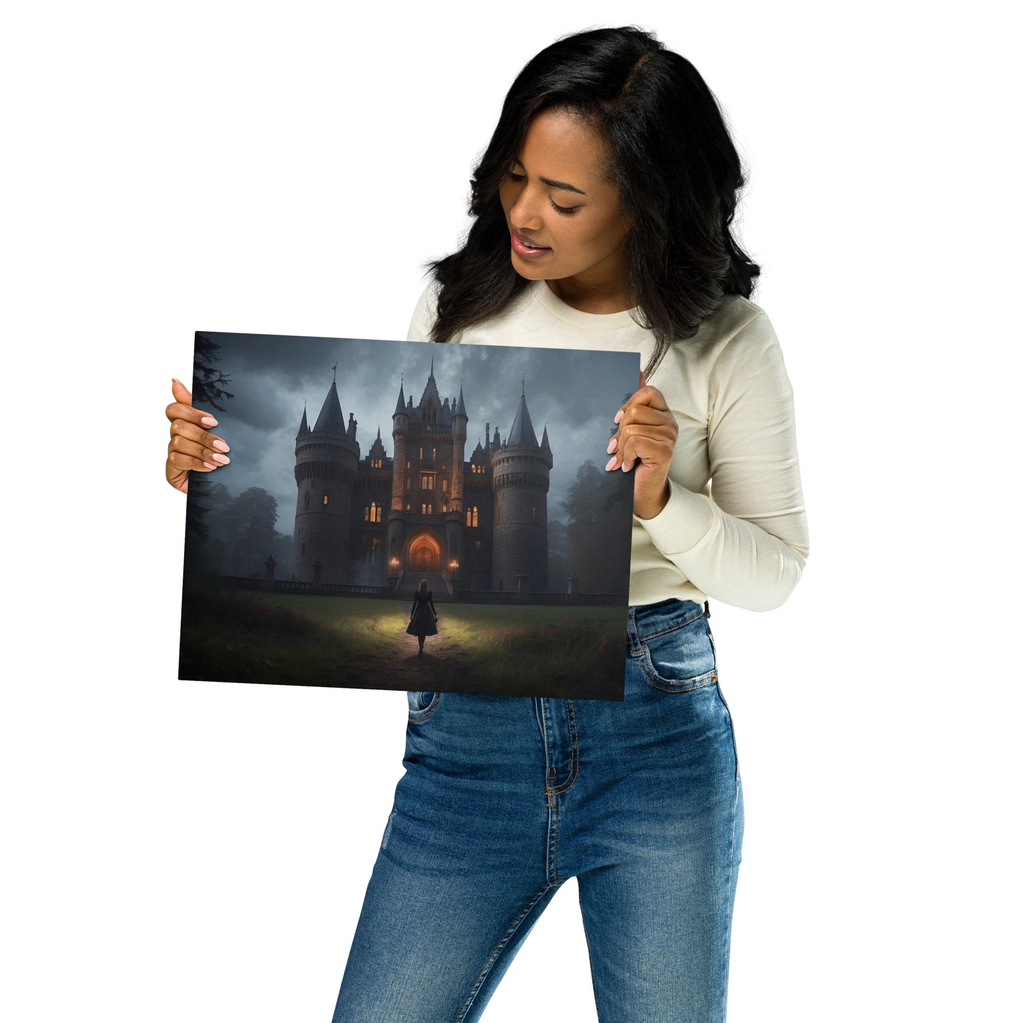 Moonrise Merchandise 11″×14″ Metal Wall Art- Gothic Castle version B 1310209_15136