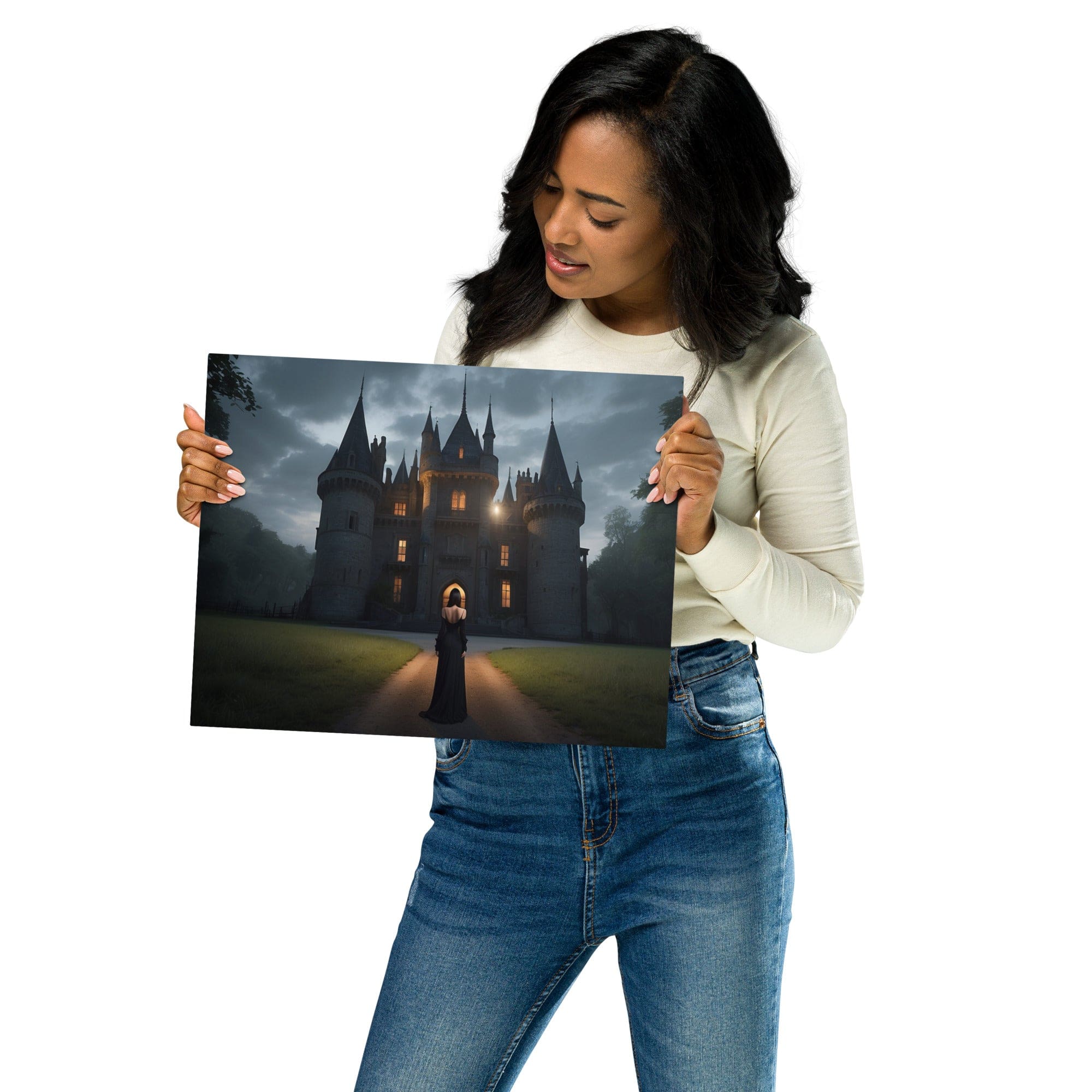 Moonrise Merchandise 11″×14″ Metal Wall Art- Gothic Castle version A 8053072_15136
