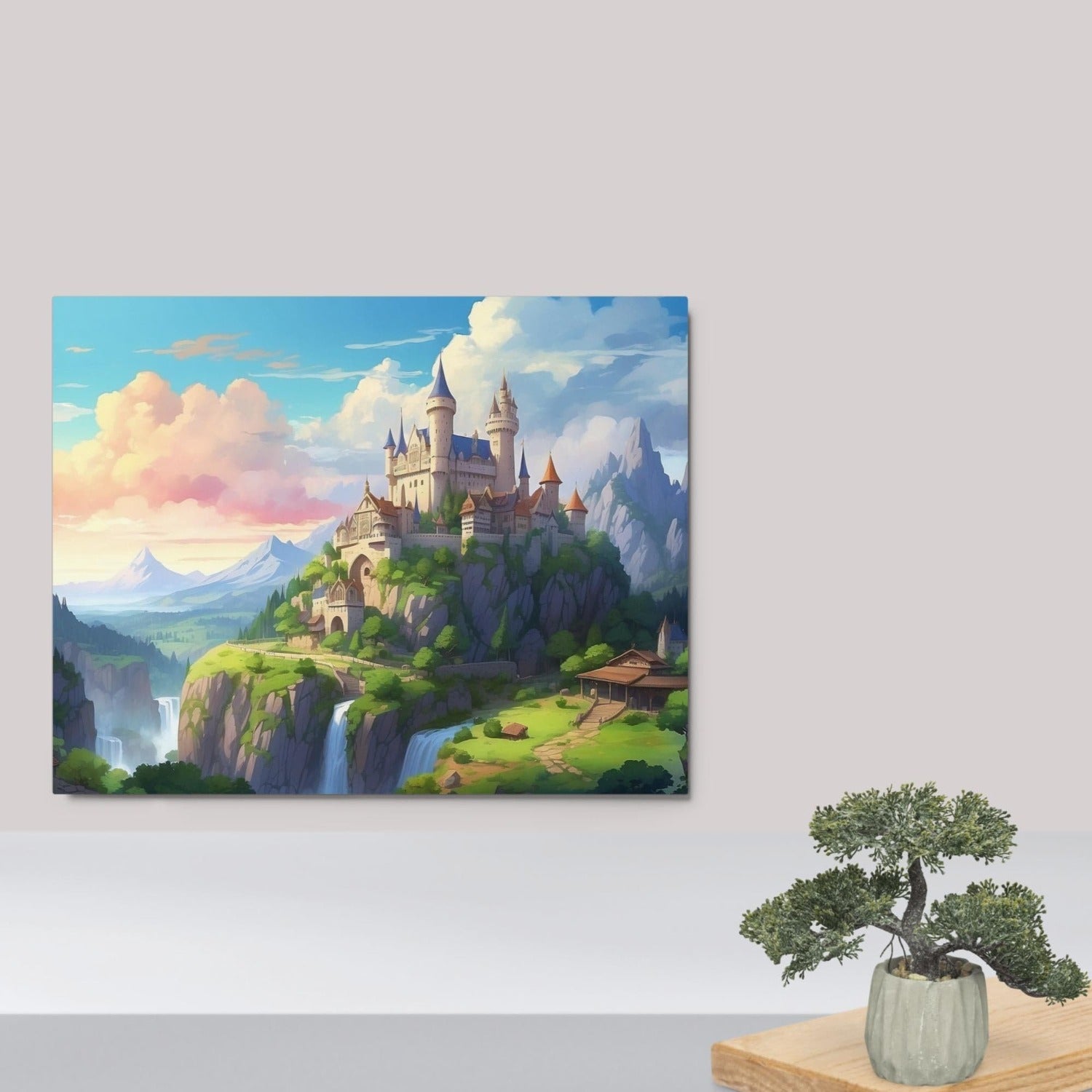 Moonrise Merchandise Metal Wall Art-Fairy Castle Version C