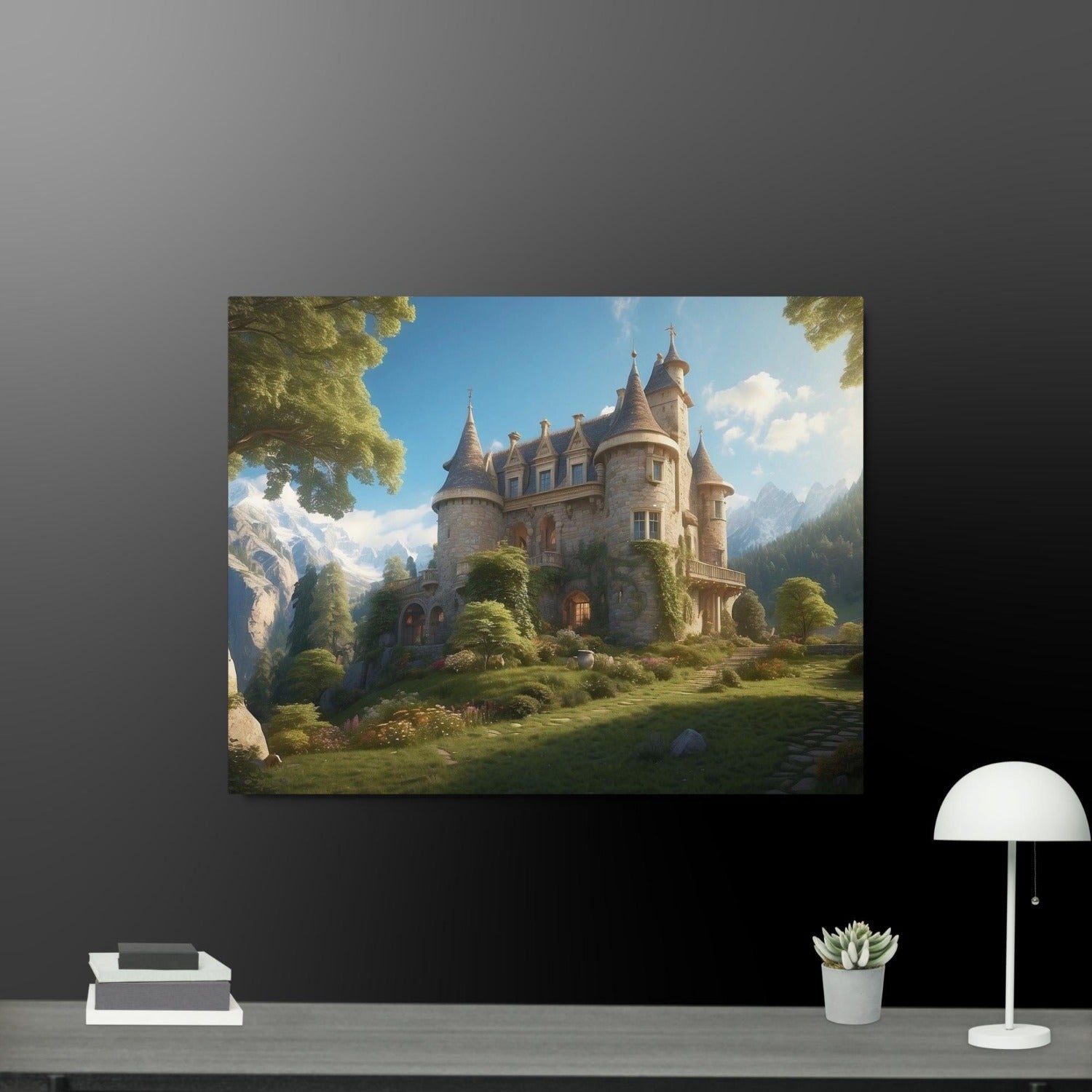 Moonrise Merchandise Metal Wall Art-Story book Castle Style 1