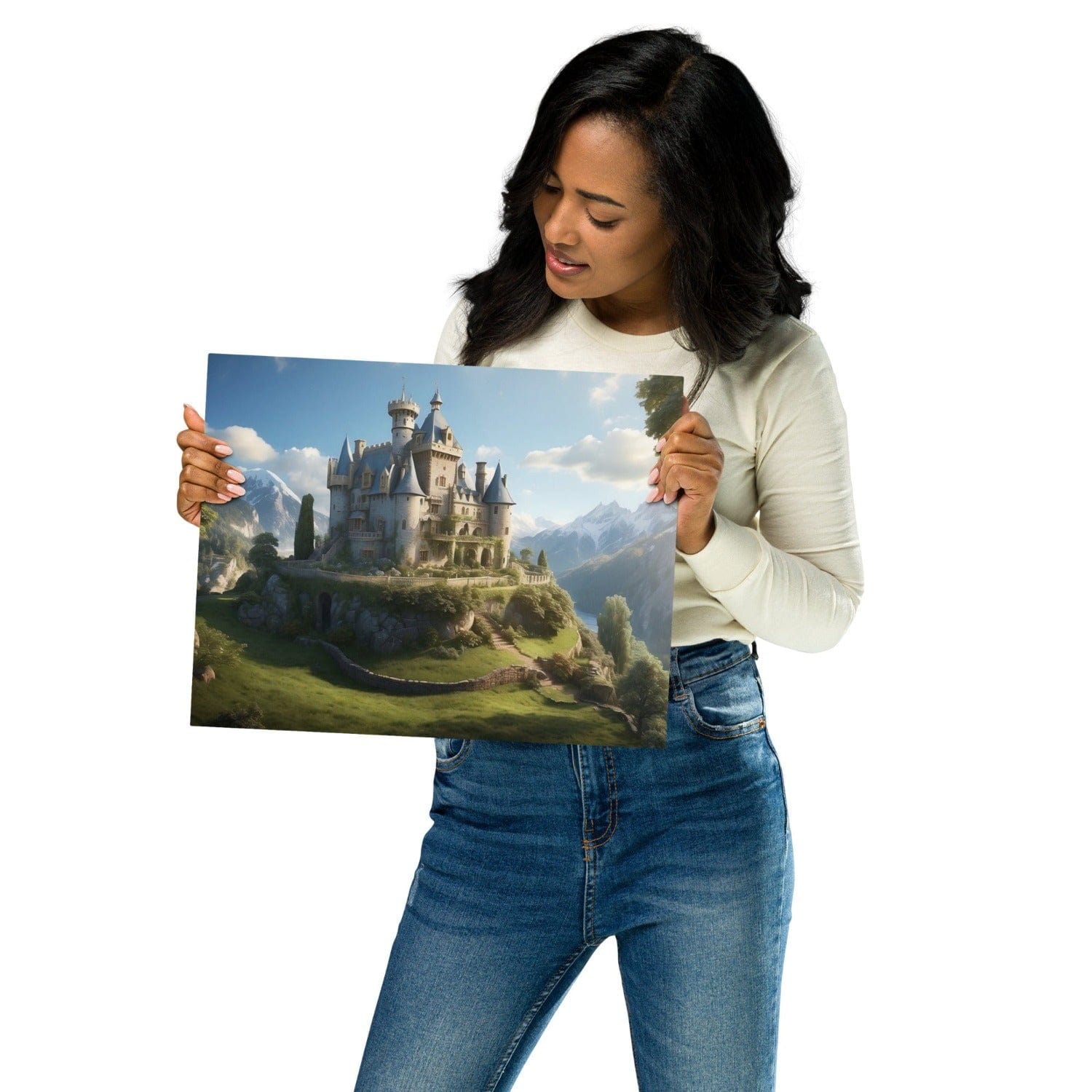 Moonrise Merchandise Metal Wall Art- Storybook Castle Style B