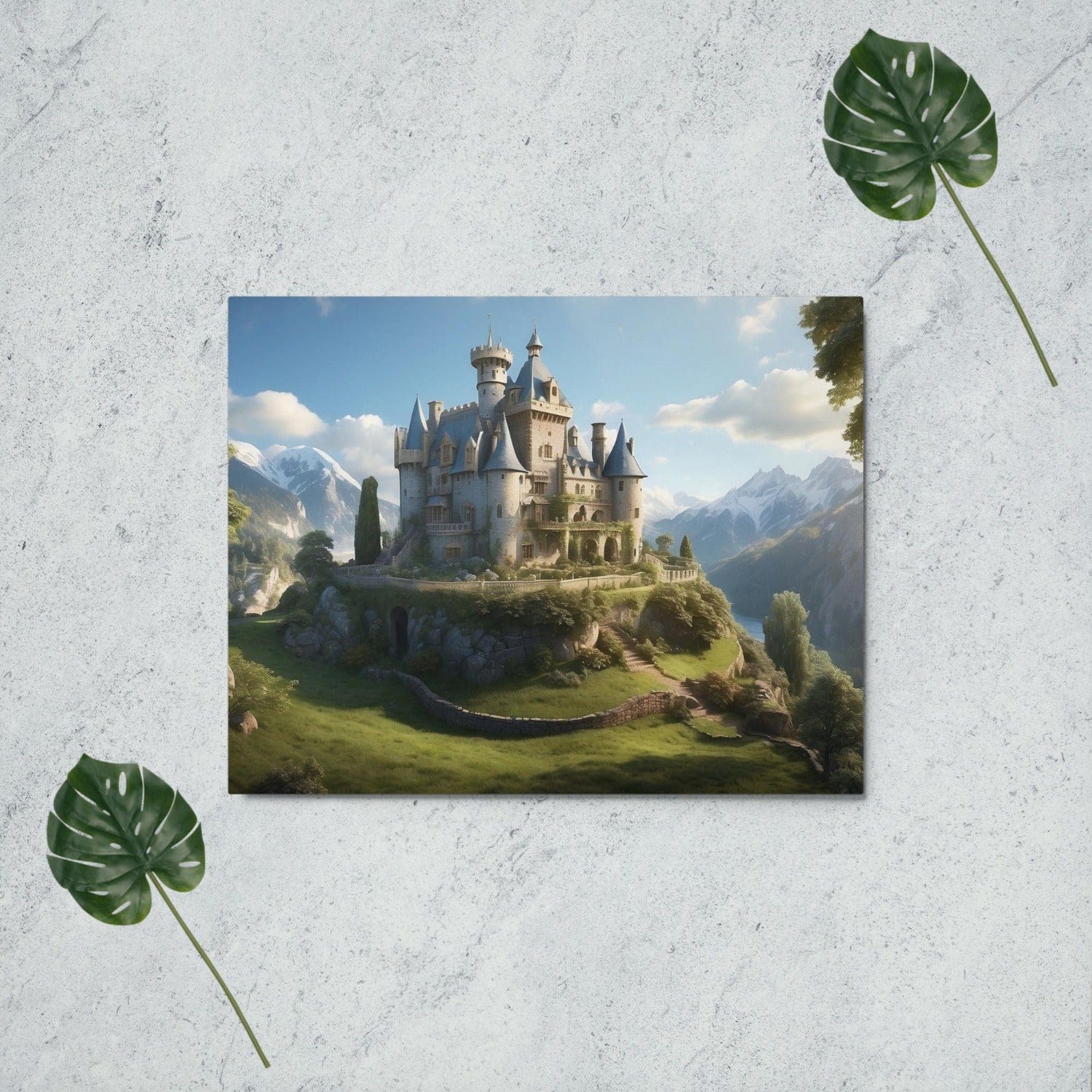 Moonrise Merchandise Metal Wall Art- Storybook Castle Style B