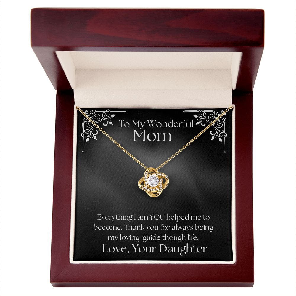 ShineOn Fulfillment Jewelry Mom Necklace, To My Mom Gift, Mother's Day Gift, From Daughter, Silver Necklace, Gold Necklace, Gift for Her, Free Gift Box, Free Shipping