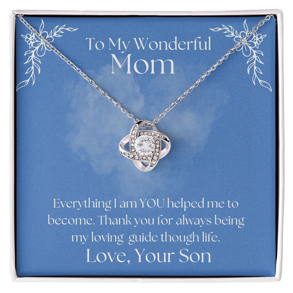 ShineOn Fulfillment Jewelry Mom Necklace, To My Mom Gift, Mother's Day Gift, From Son, Silver Necklace, Gold Necklace, Gift for Her, Free Gift Box, Free Shipping