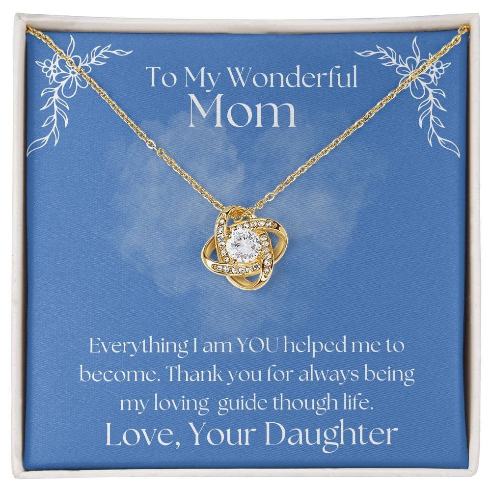 ShineOn Fulfillment Jewelry Mom Necklace, To My Mom Gift, Mother's Day Gift, From Daughter, Silver Necklace, Gold Necklace, Gift for Her, Free Gift Box, Free Shipping