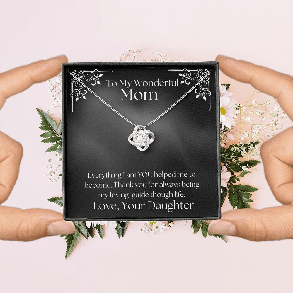 ShineOn Fulfillment Jewelry Mom Necklace, To My Mom Gift, Mother's Day Gift, From Daughter, Silver Necklace, Gold Necklace, Gift for Her, Free Gift Box, Free Shipping