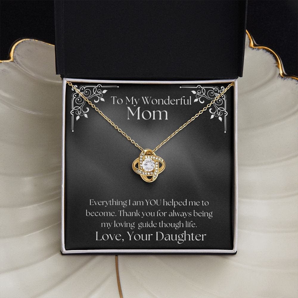 ShineOn Fulfillment Jewelry Mom Necklace, To My Mom Gift, Mother's Day Gift, From Daughter, Silver Necklace, Gold Necklace, Gift for Her, Free Gift Box, Free Shipping