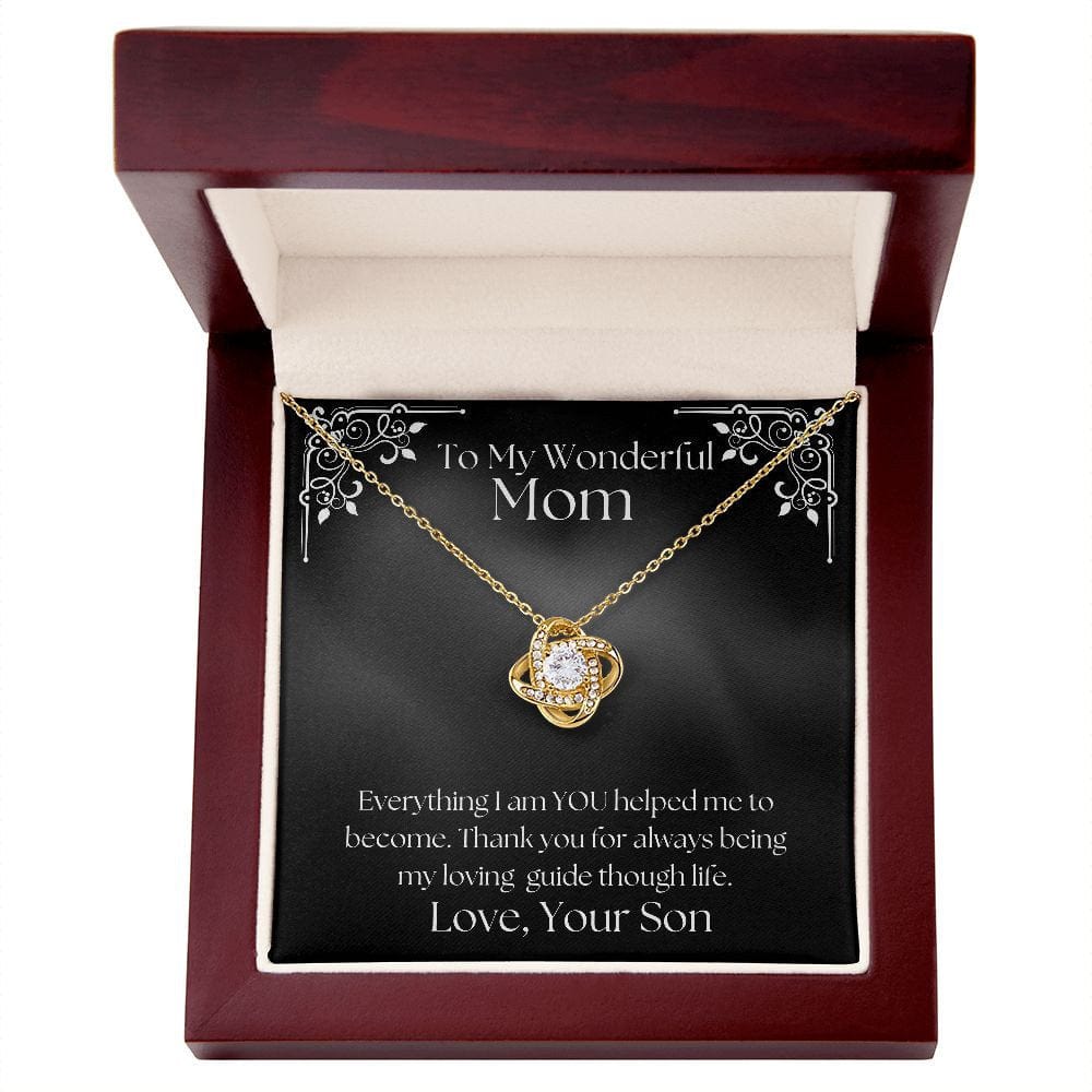 ShineOn Fulfillment Jewelry Mom Necklace, To My Mom Gift, Mother's Day Gift, From Son, Silver Necklace, Gold Necklace, Gift for Her, Free Gift Box, Free Shipping