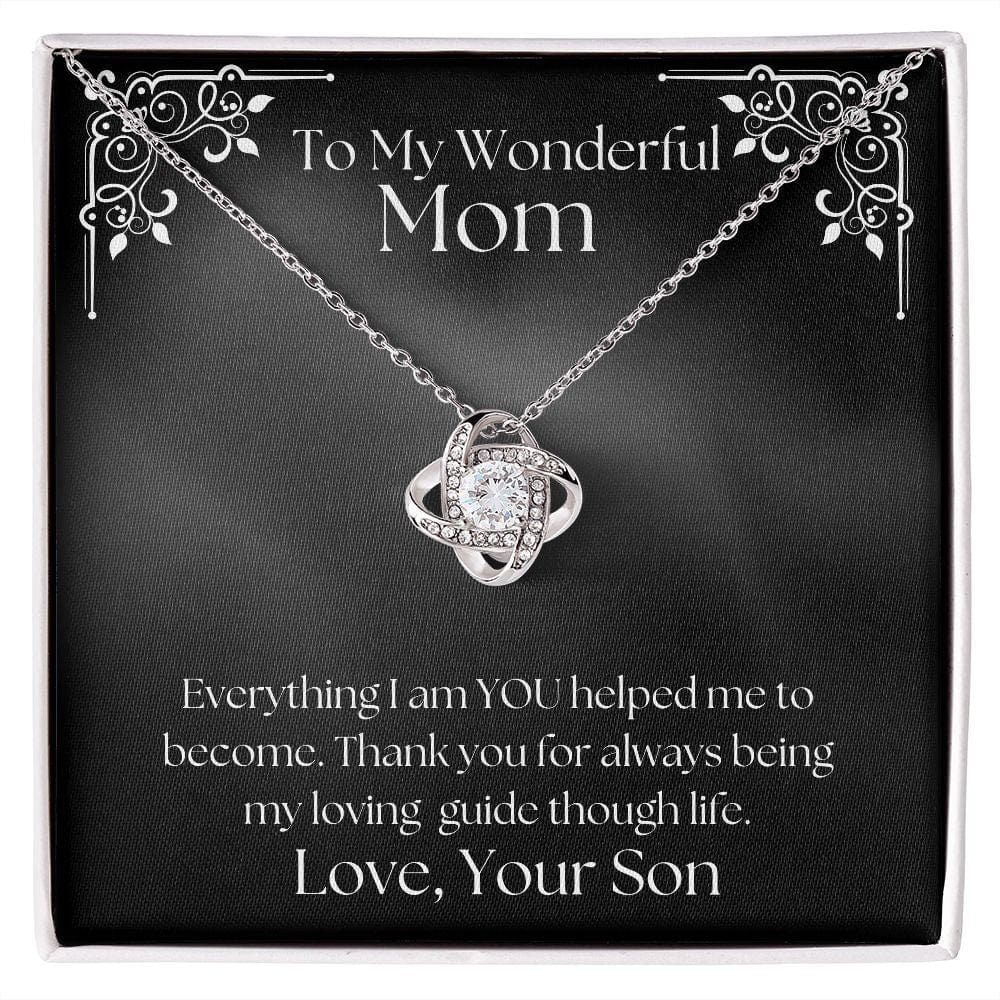 ShineOn Fulfillment Jewelry Mom Necklace, To My Mom Gift, Mother's Day Gift, From Son, Silver Necklace, Gold Necklace, Gift for Her, Free Gift Box, Free Shipping