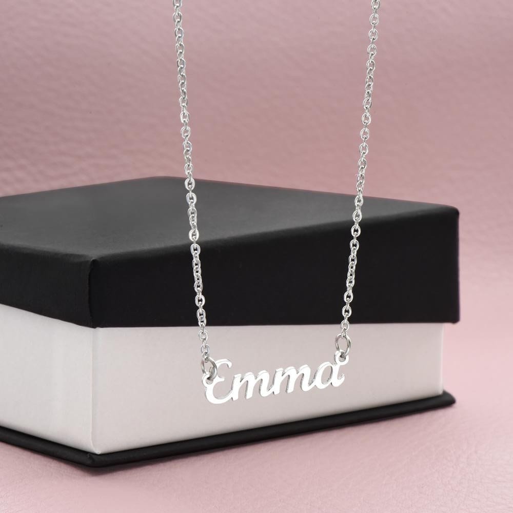 ShineOn Fulfillment Jewelry Personalized Name Necklace, Gift For Mom, Custom Name Necklace, Gift from Son, Gift for Her, Included Gift Box, Free Shipping