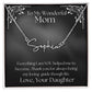 ShineOn Fulfillment Jewelry Personalized Name Necklace, Gift For Mom, Custom Signature Style Necklace, from daughter, Gift for Her, Included Gift Box, Free Shipping