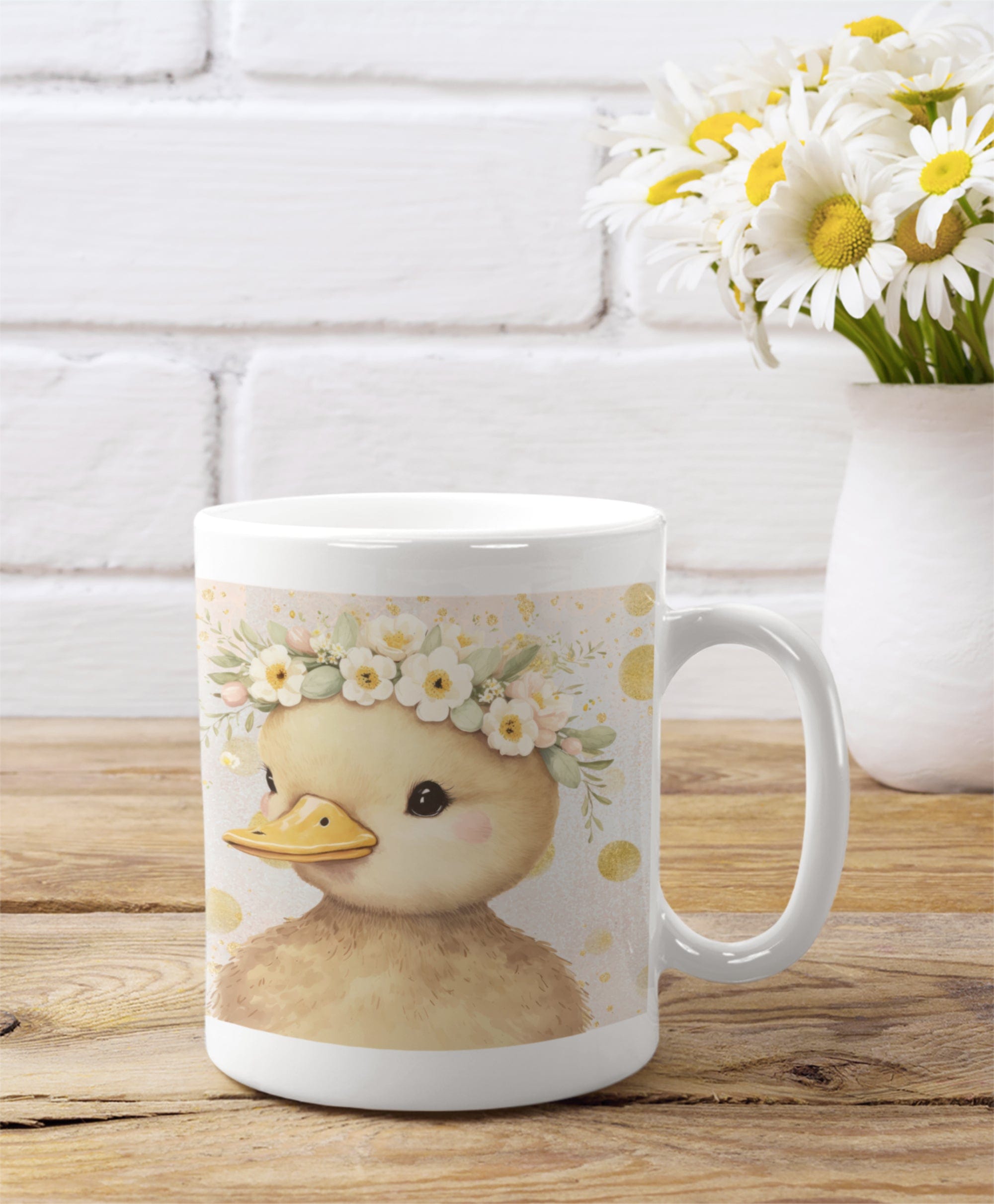Printify Mug 11oz Coffee Mug, Duckling Coffee Mug, Duckling Gift, Duck Mug, Birthday Gift, Animal Mug, White 11 oz Ceramic, Gift for Her, Free Shipping 10674860969558647072