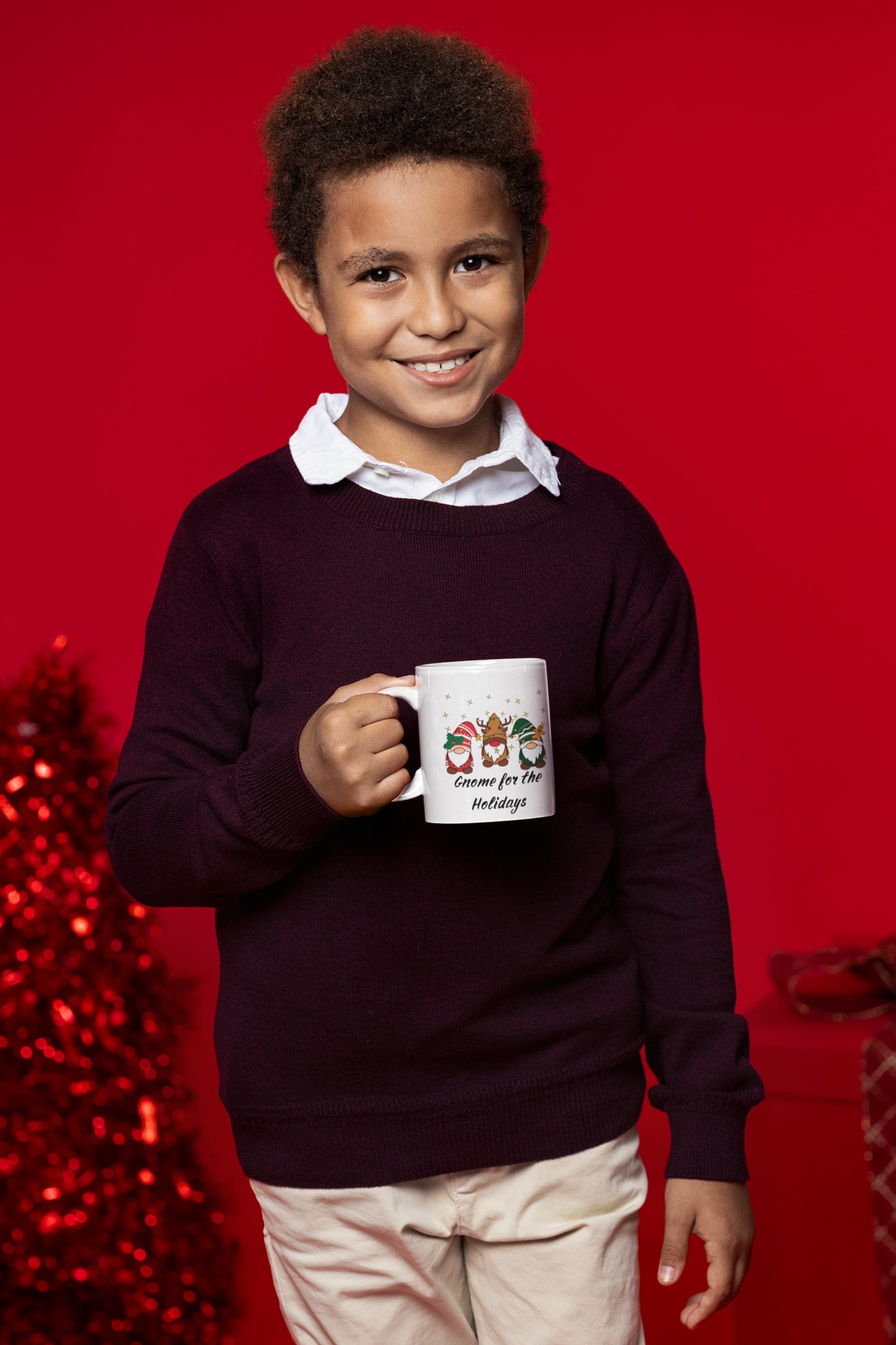 Printify Mug 11oz Coffee Mug, Gnome for the Holidays, White 11oz Ceramic Mug, Gnome Mug, Gift for Her, Humorous Mug, Christmas Gift, Free Shipping 17758422713303061832