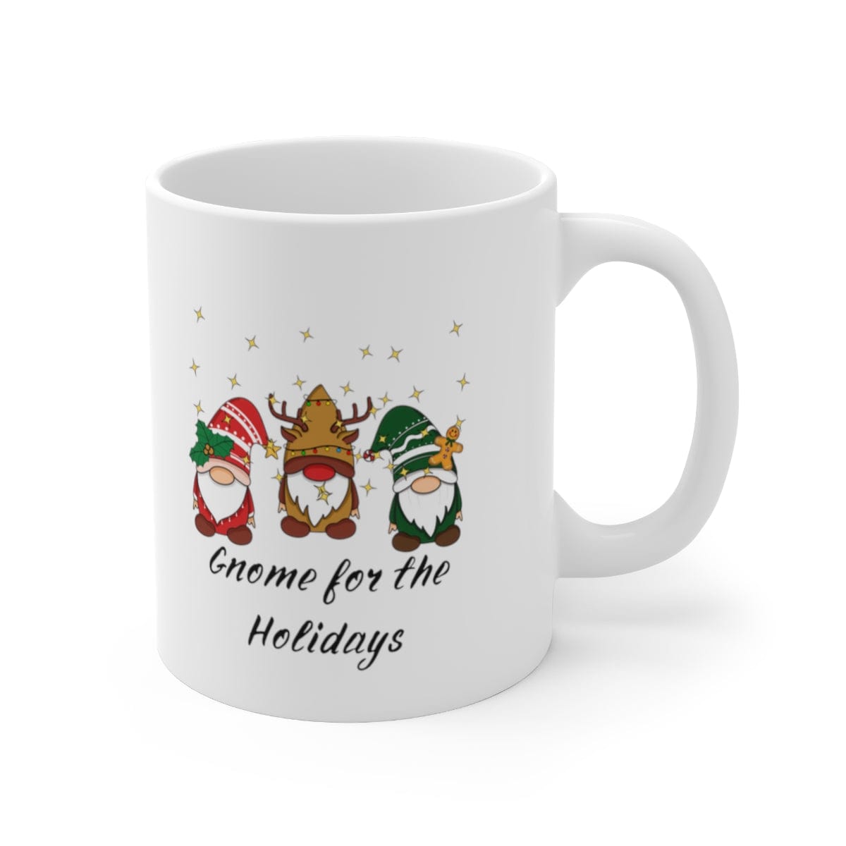 Printify Mug 11oz Coffee Mug, Gnome for the Holidays, White 11oz Ceramic Mug, Gnome Mug, Gift for Her, Humorous Mug, Christmas Gift, Free Shipping 17758422713303061832