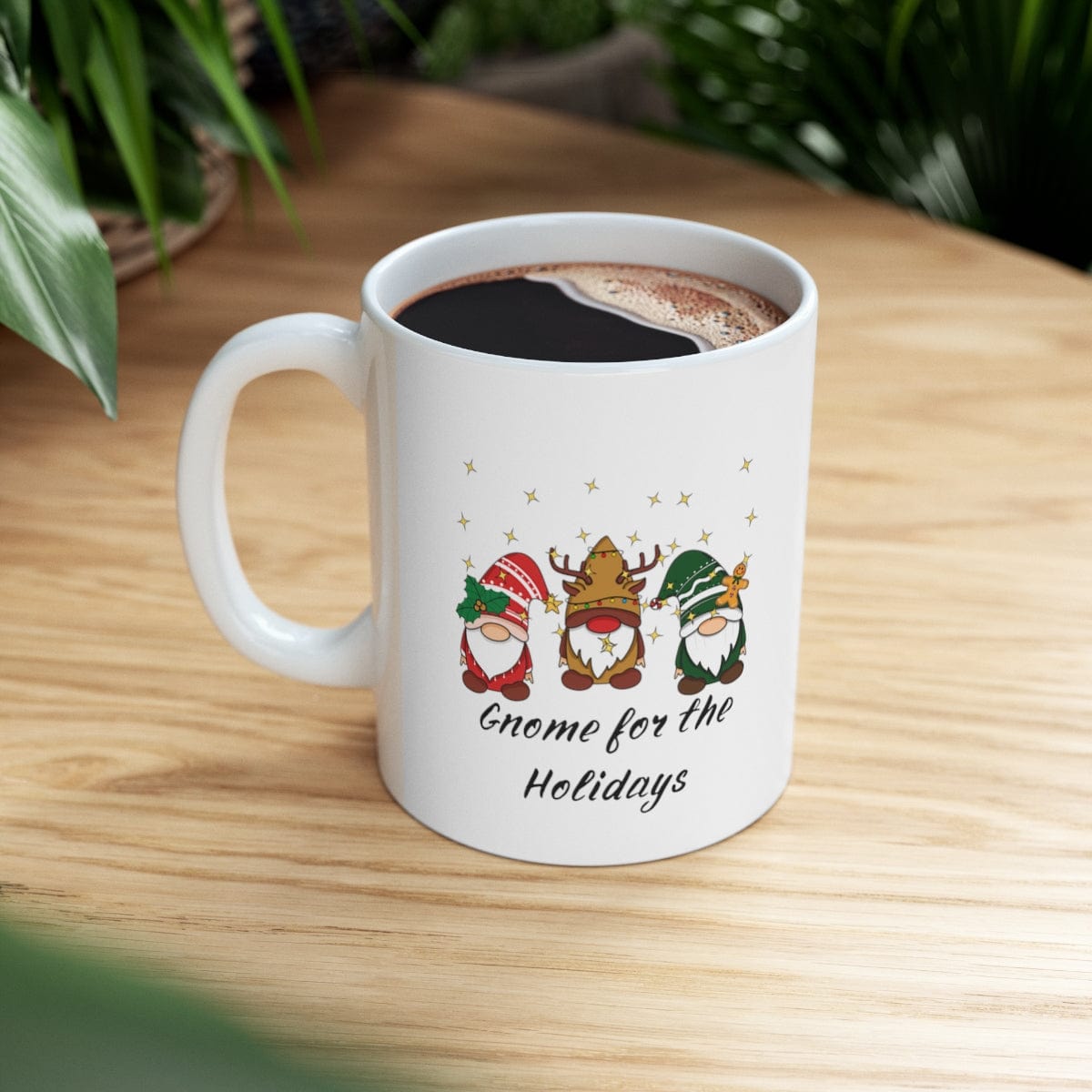 Printify Mug 11oz Coffee Mug, Gnome for the Holidays, White 11oz Ceramic Mug, Gnome Mug, Gift for Her, Humorous Mug, Christmas Gift, Free Shipping 17758422713303061832