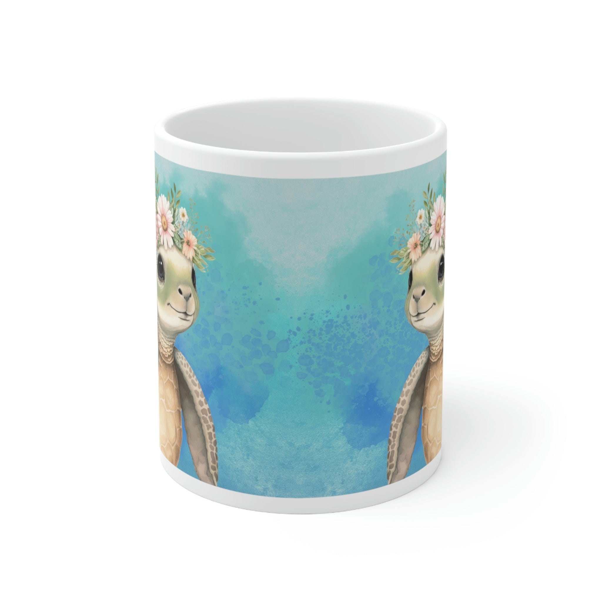 Printify Mug 11oz Coffee Mug, Turtle Coffee Mug, Turtle Gift, Sea Turtle Mug, Birthday Gift, Ocean Mug, White 11 oz Ceramic, Gift for Her, Free Shipping 13404971023114365858