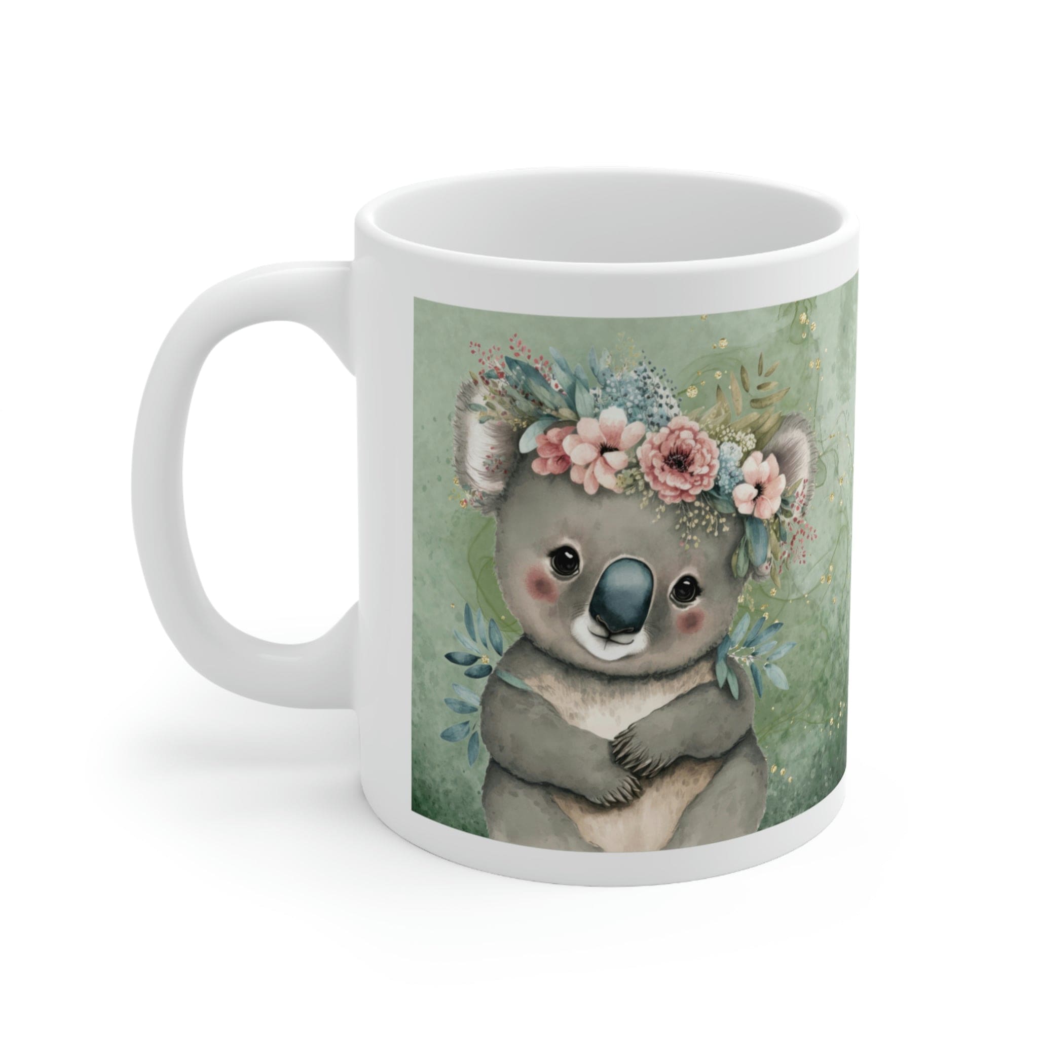 Printify Mug 11oz Coffee Mug, Koala Coffee Mug, Koala Bear Gift, Koalas Mug, Birthday Gift, Animal Mug, White 11 oz Ceramic, Gift for Her, Free Shipping 13732192539114599029