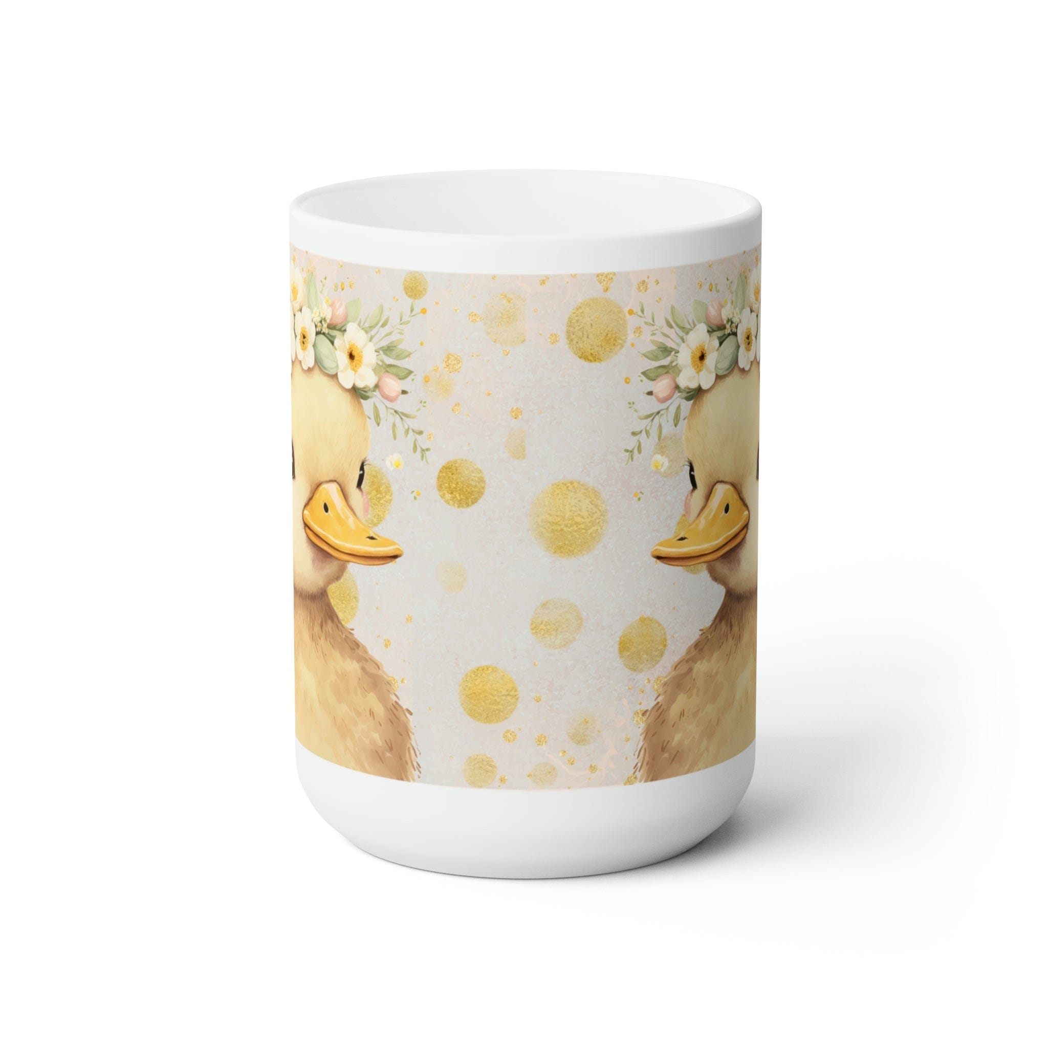 Printify Mug 15oz Coffee Mug, Duckling Coffee Mug, Duckling Gift, Duck Mug, Birthday Gift, Animal Mug, White 15 oz Ceramic, Gift for Her, Free Shipping 14890643778173187343