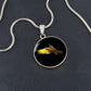 ShineOn Fulfillment Jewelry Macaw Parrot in Flight Custom Pendant with Luxury Necklace - Personalized Engraving Available