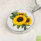 ShineOn Fulfillment Jewelry Sunflower Altered Art Custom Pendant with Luxury Necklace - Personalized Engraving Available