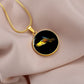 ShineOn Fulfillment Jewelry Macaw Parrot in Flight Custom Pendant with Luxury Necklace - Personalized Engraving Available