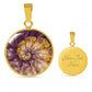 ShineOn Fulfillment Jewelry Luxury Necklace (Gold) / Yes Golden Spiral Original Fractal Art Custom Pendant with Luxury Necklace - Personalized Engraving Available SO-6792209