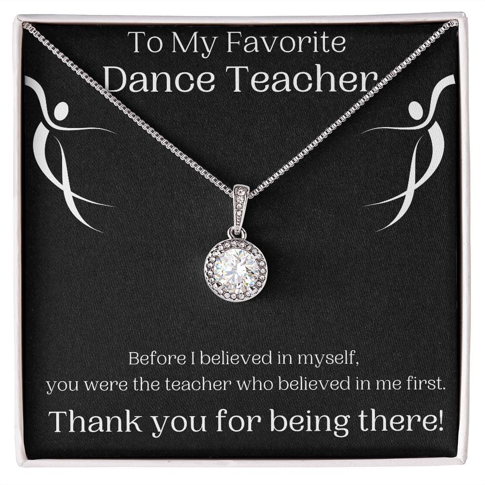 ShineOn Fulfillment Jewelry Two Tone Box To My Favorite Dance Teacher Thank You Gift SO-6765993