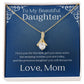 ShineOn Fulfillment Jewelry 18K Yellow Gold Finish / Standard Box To My Daughter Alluring Beauty Necklace SO-6762536