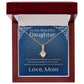 ShineOn Fulfillment Jewelry 18K Yellow Gold Finish / Luxury Box To My Daughter Alluring Beauty Necklace SO-6762538