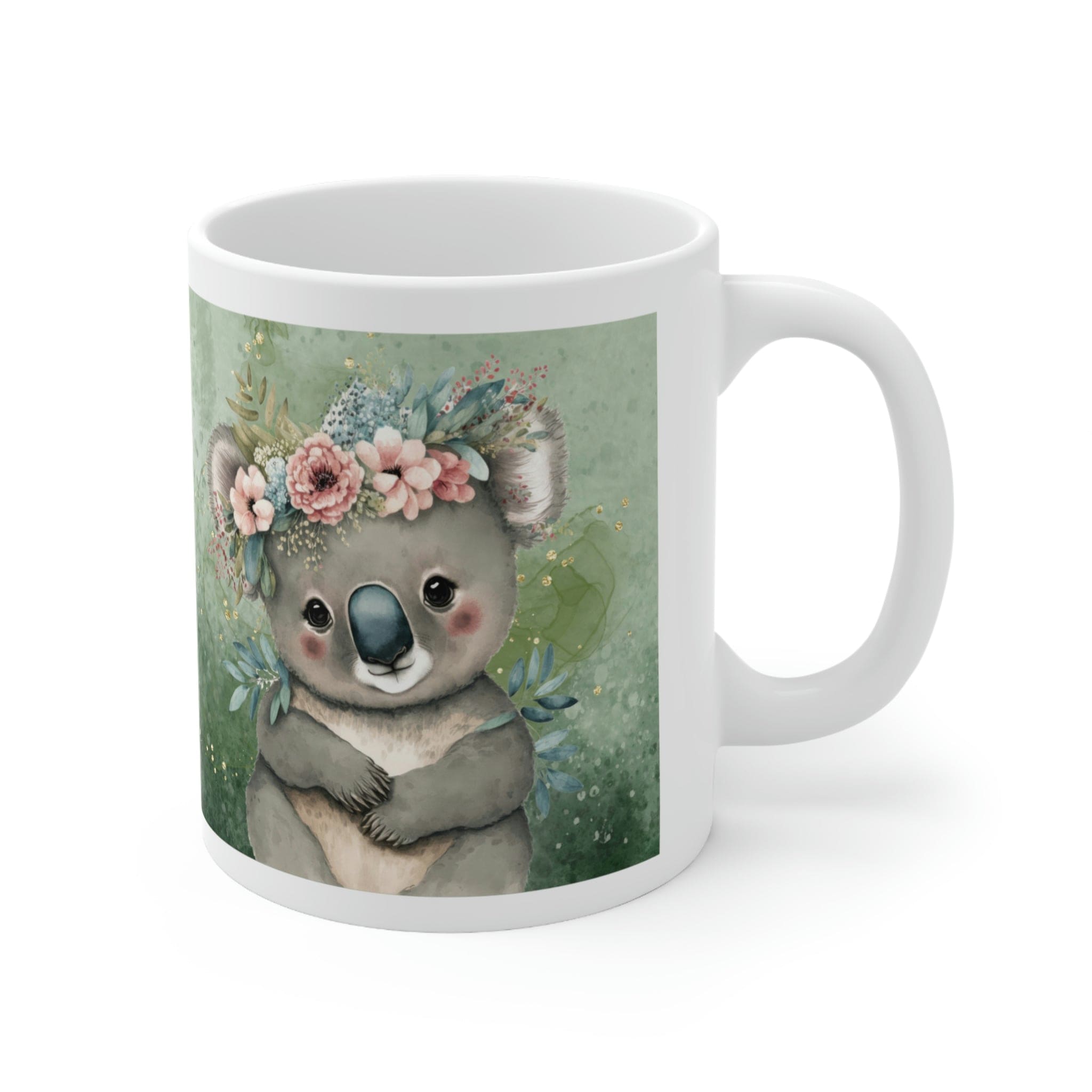 Printify Mug 11oz Coffee Mug, Koala Coffee Mug, Koala Bear Gift, Koalas Mug, Birthday Gift, Animal Mug, White 11 oz Ceramic, Gift for Her, Free Shipping 13732192539114599029