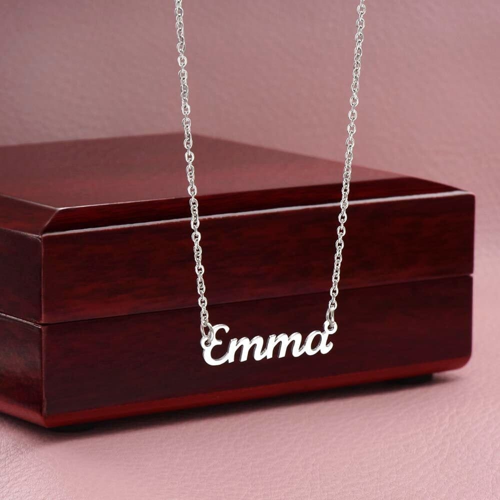 ShineOn Fulfillment Jewelry Personalized Name Necklace, Custom Name Necklace, Soulmate Necklace, Cable Chain Necklace, Gift for Her, Included Gift Box, Free Shipping