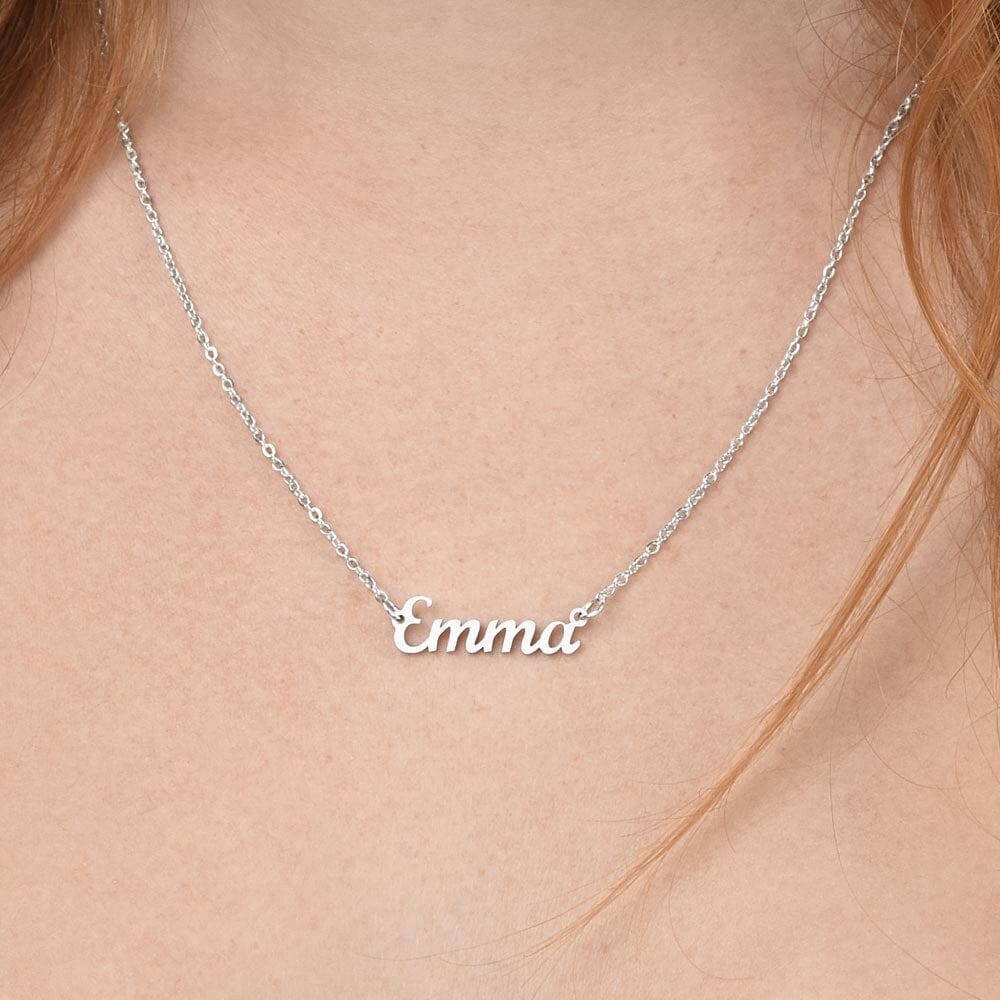 ShineOn Fulfillment Jewelry Personalized Name Necklace, Custom Name Necklace, Soulmate Necklace, Cable Chain Necklace, Gift for Her, Included Gift Box, Free Shipping