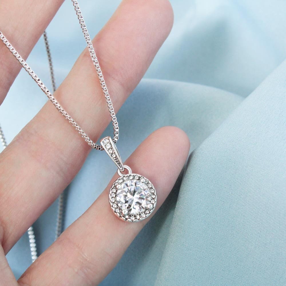 ShineOn Fulfillment Jewelry Soulmate Necklace, Soulmate Gift, To My Soulmate, Valentine Gift, White Gold Necklace, Gift For Her,  Free Gift Box, Free Shipping