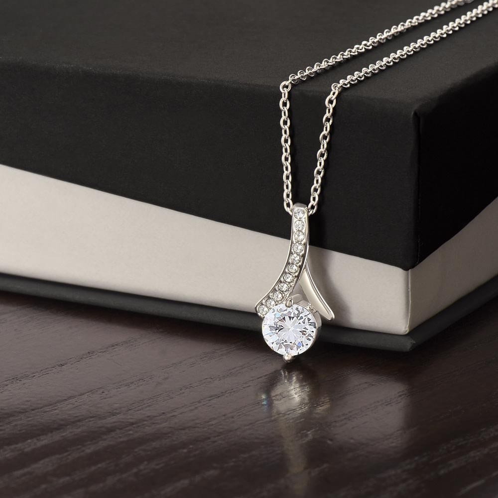 ShineOn Fulfillment Jewelry Soulmate Necklace, My Soulmate, Soulmate Gift, Ribbon Necklace, Silver Necklace, Gold Necklace, Gift for Her, Free Gift Box, Free Shipping