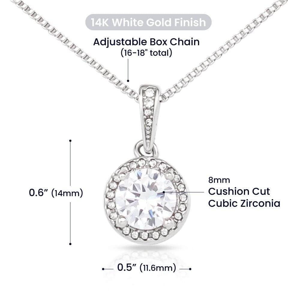 ShineOn Fulfillment Jewelry Soulmate Necklace, Soulmate Gift, Valentine Gift, White Gold Necklace,  Free Gift Box, Free Shipping