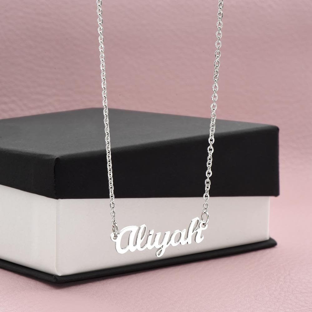 ShineOn Fulfillment Jewelry Personalized Name Necklace, Custom Name Necklace, Soulmate Necklace, Cable Chain Necklace, Gift for Her, Included Gift Box, Free Shipping