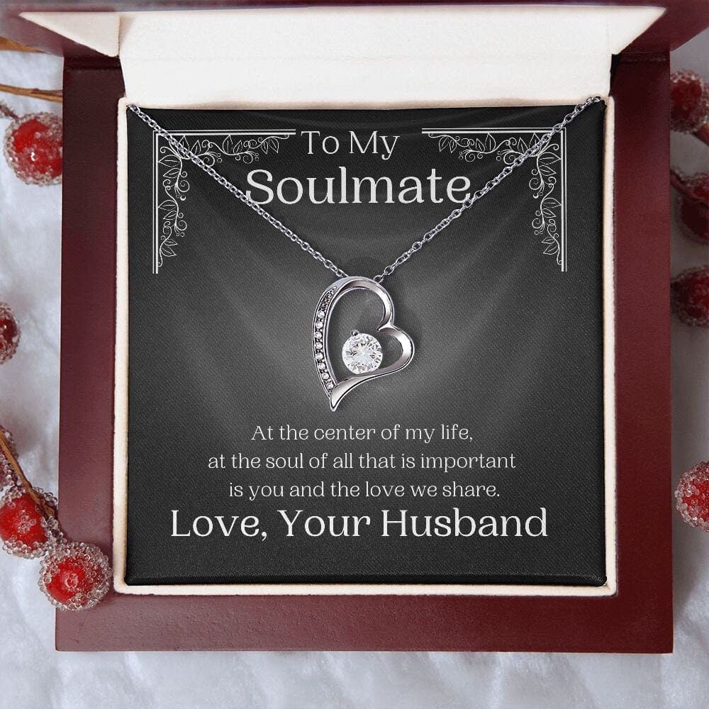 ShineOn Fulfillment Jewelry Soulmate Necklace, Heart Necklace, Soulmate Gift, Silver Necklace, Gold Necklace, Gift for Her, Free Gift Box, Free Shipping