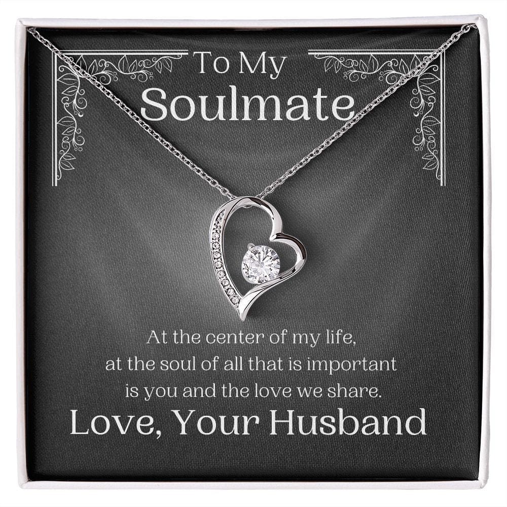 ShineOn Fulfillment Jewelry Soulmate Necklace, Heart Necklace, Soulmate Gift, Silver Necklace, Gold Necklace, Gift for Her, Free Gift Box, Free Shipping