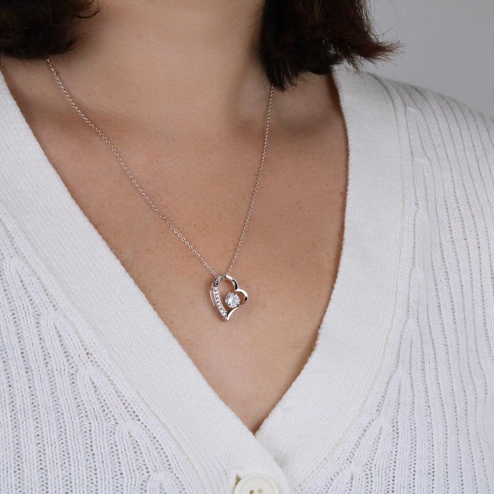 ShineOn Fulfillment Jewelry Wife Necklace, Heart Necklace, Wife Gift, Valentine Gift, Silver Necklace, Gold Necklace, Gift for Her, Free Gift Box, Free Shipping