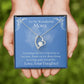 ShineOn Fulfillment Jewelry Mom Necklace, To My Wonderful Mom, Mother's Day Gift from Daughter, White Gold Necklace, Gold Necklace, Heart, Free Gift Box, Free Shipping