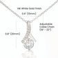 ShineOn Fulfillment Jewelry Mom Necklace, To My Mom Gift, Mother's Day Gift, Ribbon Necklace, Silver Necklace, Gold Necklace, Gift for Her, Free Gift Box, Free Shipping
