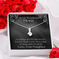 ShineOn Fulfillment Jewelry Mom Necklace, To My Mom Gift, Mother's Day Gift, Ribbon Necklace, Silver Necklace, Gold Necklace, Gift for Her, Free Gift Box, Free Shipping