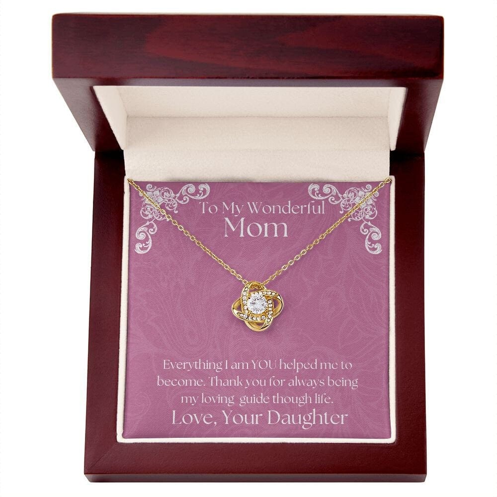 ShineOn Fulfillment Jewelry Mom Necklace, To My Mom Gift, Mother's Day Gift, From Daughter, Silver Necklace, Gold Necklace, Gift for Her, Free Gift Box, Free Shipping