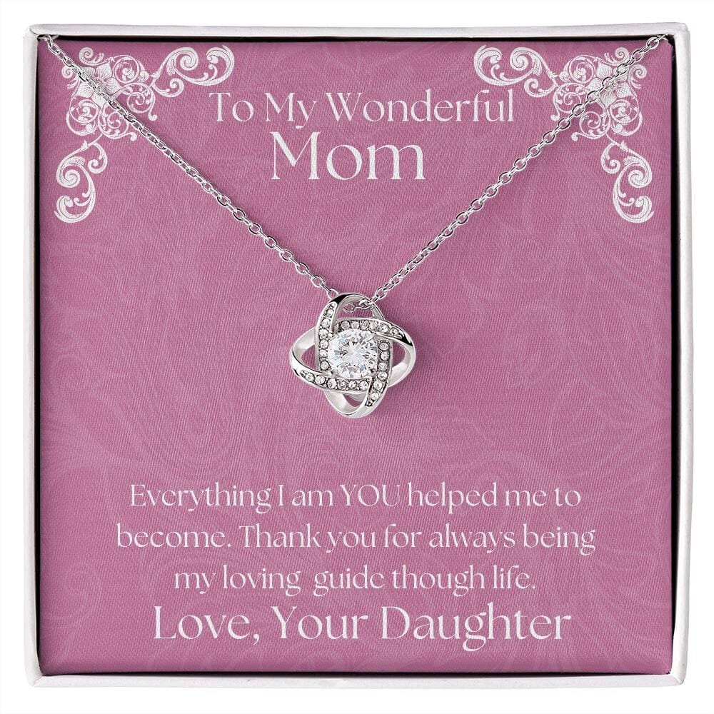 ShineOn Fulfillment Jewelry Mom Necklace, To My Mom Gift, Mother's Day Gift, From Daughter, Silver Necklace, Gold Necklace, Gift for Her, Free Gift Box, Free Shipping