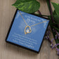 ShineOn Fulfillment Jewelry Mom Necklace, To My Wonderful Mom, Mother's Day Gift from Daughter, White Gold Necklace, Gold Necklace, Heart, Free Gift Box, Free Shipping