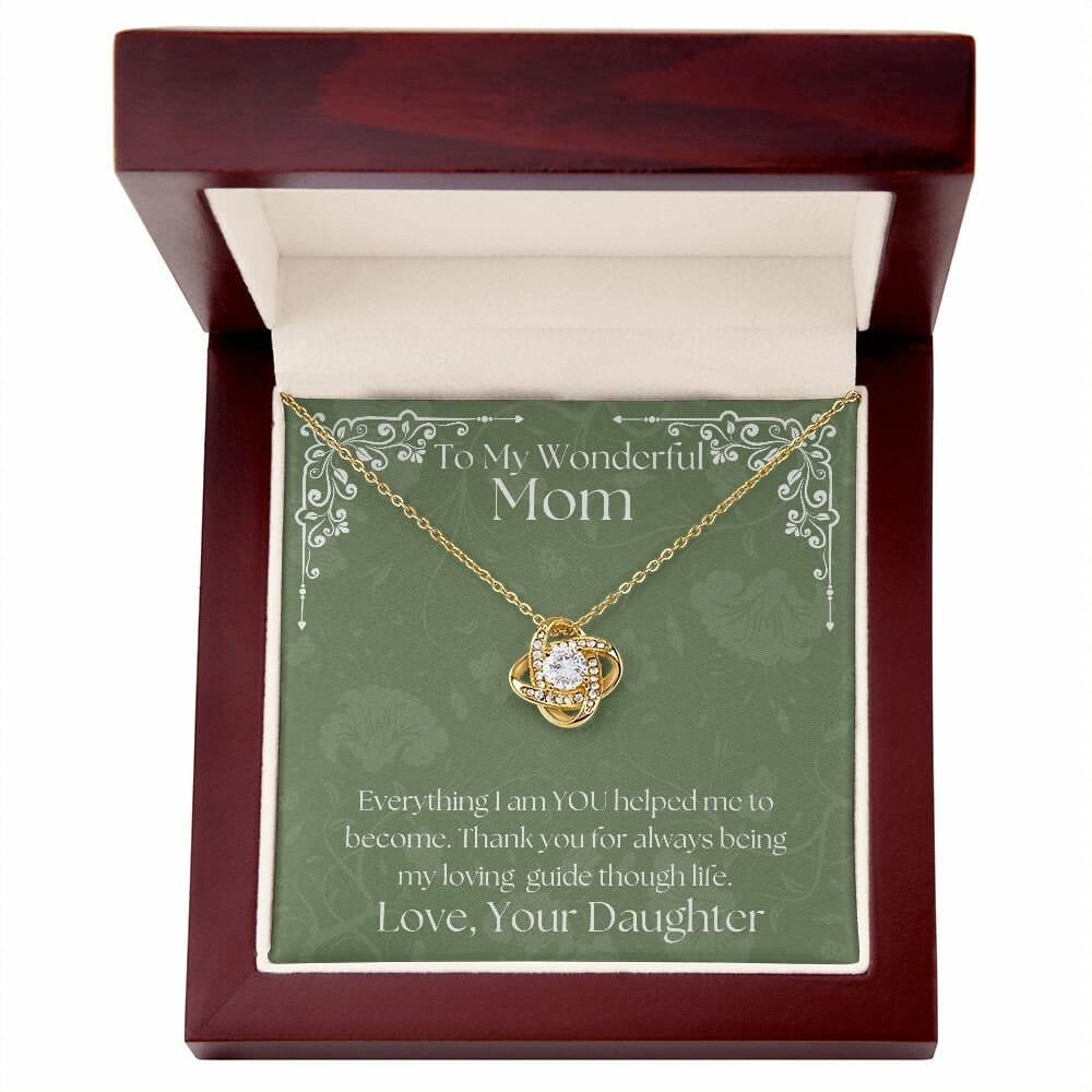 ShineOn Fulfillment Jewelry Mom Necklace, To My Mom Gift, Mother's Day Gift, From Daughter, Silver Necklace, Gold Necklace, Gift for Her, Free Gift Box, Free Shipping