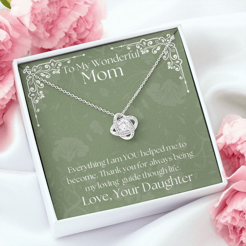 ShineOn Fulfillment Jewelry Mom Necklace, To My Mom Gift, Mother's Day Gift, From Daughter, Silver Necklace, Gold Necklace, Gift for Her, Free Gift Box, Free Shipping