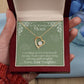ShineOn Fulfillment Jewelry Mom Necklace, To My Wonderful Mom, Mother's Day Gift from Daughter, White Gold Necklace, Gold Necklace, Heart, Free Gift Box, Free Shipping