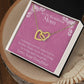 ShineOn Fulfillment Jewelry Mom Necklace, To My Wonderful Mom Necklace, Mother's Gift, Gift From Daughter, Interlocking Hearts Necklace, Free Gift Box, Free Shipping